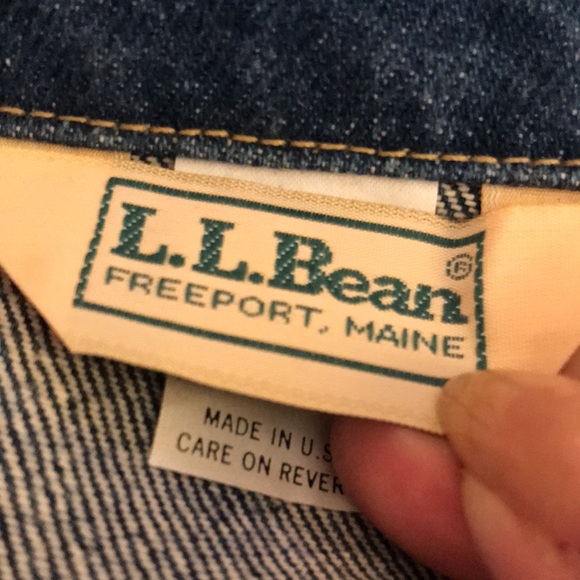 NWOT! LL Bean Men’s Denim Jacket. Large Tall. - Picture 4 of 14